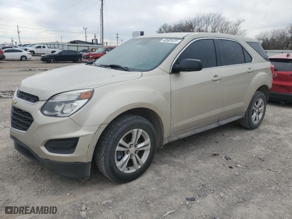 2016 Chevrolet Equinox LS with VIN 2GNALBEK0G1187585, listed as a Copart auction lot 48505435 with 150,490 mi miles and Salvage Title. Bid and sale history available at carsss.com. Image 1.
