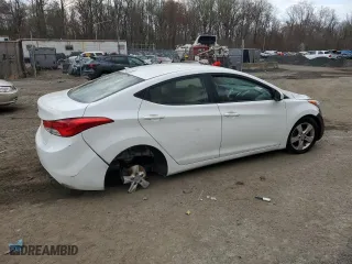 2011 Hyundai Elantra GLS PZEV with VIN 5NPDH4AE4BH008796, listed as a Copart auction lot 48907815 with 0 mi miles and Salvage Title. Bid and sale history available at carsss.com. Image 3.