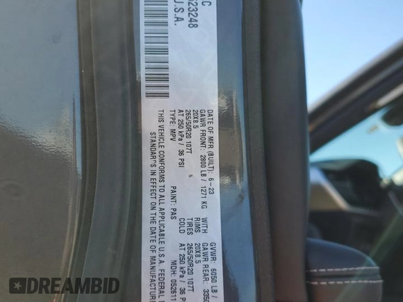 2023 Jeep Grand Cherokee Altitude с VIN 1C4RJGAG2PC623248, выставлен на аукционе Copart как лот 81327544 с пробегом 19 438 миль миль и Списание • Salvage title. История ставок и продаж доступна на DreamBid. Изображение 14.