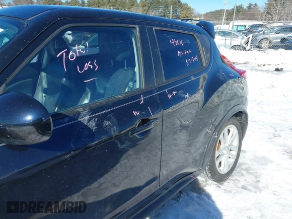 2012 Nissan Juke SL with VIN JN8AF5MV2CT112585, listed as a IAAI auction lot 41620244 with 128,672 mi miles. Bid and sale history available at carsss.com. Image 6.