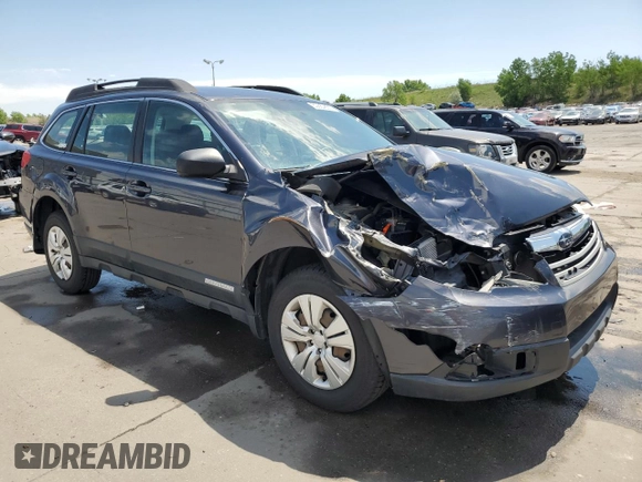 2011 Subaru Outback 2.5i with VIN 4S4BRCAC5B3447431, listed as a Copart auction lot 60684865 with 100,612 mi miles and Salvage title. Bid and sale history available at DreamBid. Image 4.