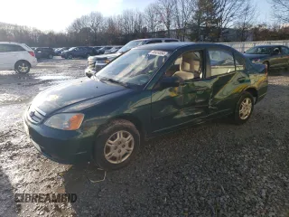 2001 Honda Civic DX with VIN 2HGES16261H567696, listed as a Copart auction lot 86924554 with 85,482 mi miles and Clean Title. Bid and sale history available at carsss.com. Image 1.
