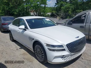 2023 Genesis G80 z VIN KMTGE4S15PU007107, wystawiony jako IAAI lot #42205296 z przebiegiem 29 878 mil mil oraz . Historia ofert i sprzedaży dostępna na DreamBid. Obrazek 13.