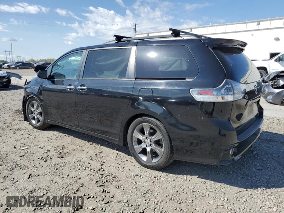 2015 Toyota Sienna SE with VIN 5TDXK3DC1FS655269, listed as a Copart auction lot 53682015 with 100,686 mi miles and Salvage Title. Bid and sale history available at DreamBid. Image 2.