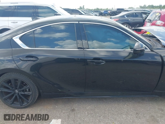 2023 Lexus IS 350 F Sport with VIN JTHGZ1B29P5063389, listed as a IAAI auction lot 42561231 with 10,285 mi miles and . Bid and sale history available at DreamBid. Image 13.