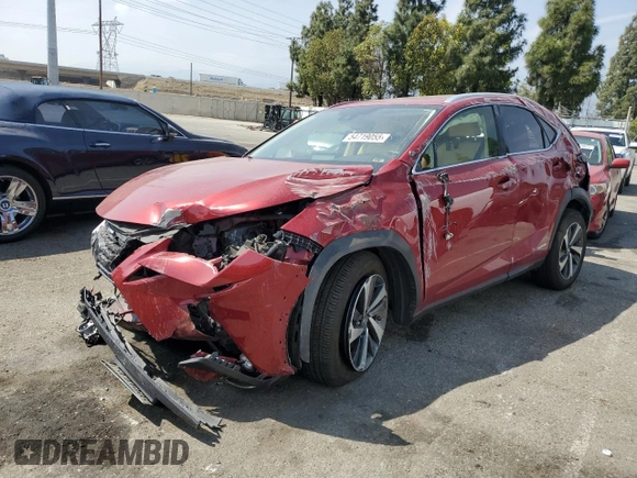 2020 Lexus NX with VIN JTJGJRDZ7L5009324, listed as a Copart auction lot 54719055 with 60,353 mi miles and Salvage Title. Bid and sale history available at carsss.com. Image 1.