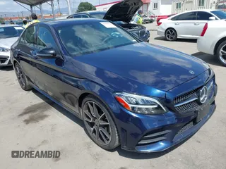 2020 Mercedes-Benz C 300 with VIN WDDWF8DB6LR527033, listed as a IAAI auction lot 41958754 with 43,406 mi miles and . Bid and sale history available at carsss.com. Image 1.