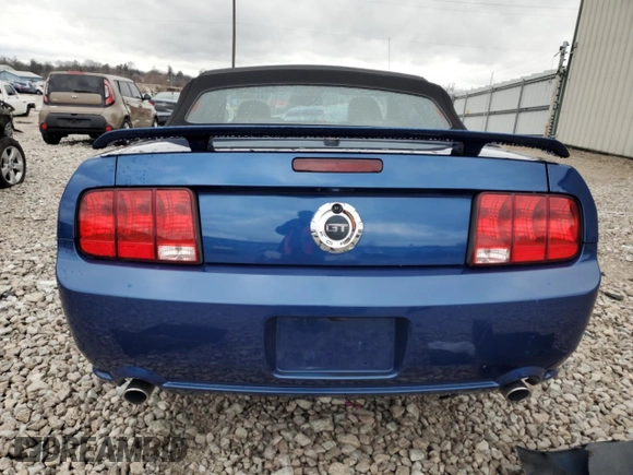 2008 Ford Mustang GT Deluxe with VIN 1ZVHT85HX85173687, listed as a Copart auction lot 43160095 with Not Provided miles and Salvage Title. Bid and sale history available at DreamBid. Image 6.