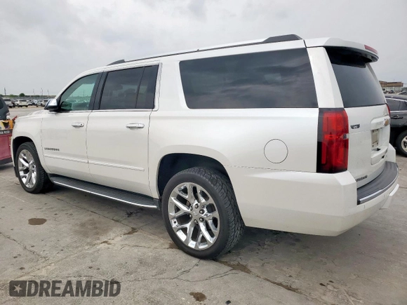 2018 Chevrolet Suburban Premier with VIN 1GNSCJKC5JR184384, listed as a Copart auction lot 53512255 with 161,503 mi miles and Salvage title. Bid and sale history available at DreamBid. Image 2.