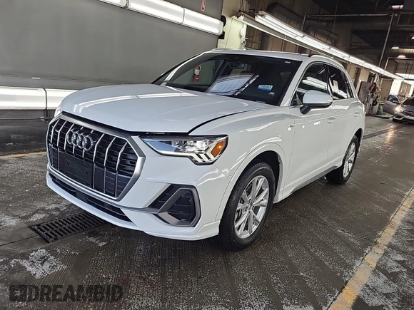 2023 Audi Q3 S line Premium with VIN WA1DECF3XP1106668, listed as a IAAI auction lot 42845143 with 46,005 mi miles and . Bid and sale history available at DreamBid. Image 48.