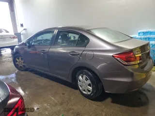 2015 Honda Civic Sedan LX with VIN 19XFB2F54FE247105, listed as a Copart auction lot 46421045 with 128,141 mi miles and Clean Title. Bid and sale history available at carsss.com. Image 2.