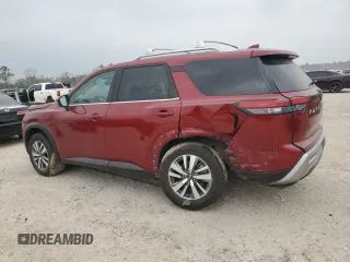 2023 Nissan Pathfinder SL with VIN 5N1DR3CA9PC225504, listed as a Copart auction lot 49184095 with 47,791 mi miles and Salvage title. Bid and sale history available at DreamBid. Image 2.
