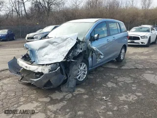 2012 Mazda Mazda5 Sport with VIN JM1CW2BL1C0101938, listed as a IAAI auction lot 41803421 with 1 mi miles. Bid and sale history available at carsss.com. Image 2.