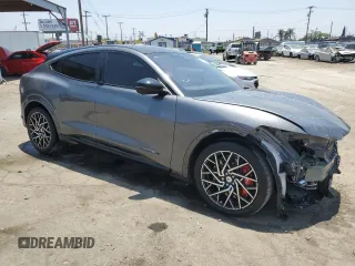 2023 Ford Mustang Mach-E GT with VIN 3FMTK4SX4PMA60438, listed as a Copart auction lot 60893185 with 18,278 mi miles and Salvage title. Bid and sale history available at DreamBid. Image 4.