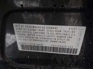 2007 Volkswagen Rabbit с VIN WVWDR71K47W166447, выставлен на аукционе IAAI как лот 42362143 с пробегом 143 689 миль миль и . История ставок и продаж доступна на DreamBid. Изображение 9.