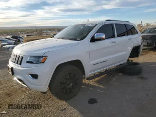 2015 Jeep Grand Cherokee Overland z VIN 1C4RJFCG3FC173700, wystawiony jako Copart lot #50352375 z przebiegiem 97 688 mil mil oraz Szkoda całkowita • Salvage title. Historia ofert i sprzedaży dostępna na DreamBid. Obrazek 1.