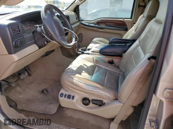 2005 Ford Excursion Limited с VIN 1FMNU43S05ED48269, выставлен на аукционе Copart как лот 50412835 с пробегом 200 920 миль миль и Чистый • Clean title. История ставок и продаж доступна на DreamBid. Изображение 7.