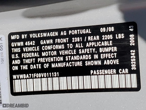 2009 Volkswagen Eos Komfort with VIN WVWBA71F09V011131, listed as a Copart auction lot 52743645 with 93,748 mi miles and Clean Title. Bid and sale history available at carsss.com. Image 12.
