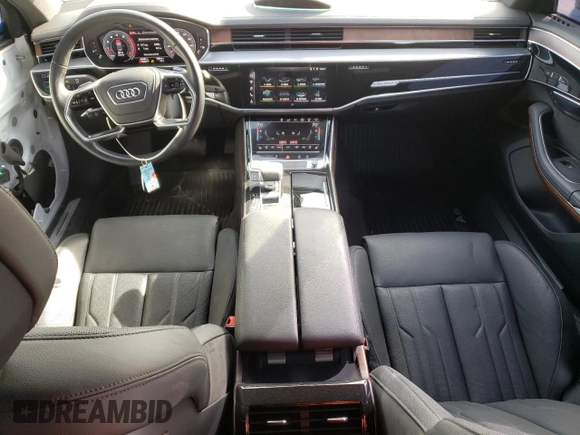 2020 Audi A8 L with VIN WAU8DAF81LN015654, listed as a Copart auction lot 79126853 with 26,587 mi miles. Bid and sale history available at carsss.com. Image 8.