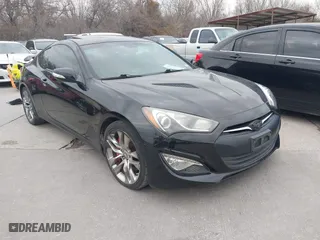 2013 Hyundai Genesis Coupe 3.8 R-Spec with VIN KMHHU6KJ9DU089240, listed as a IAAI auction lot 41451355 with 163,850 mi miles. Bid and sale history available at carsss.com. Image 1.
