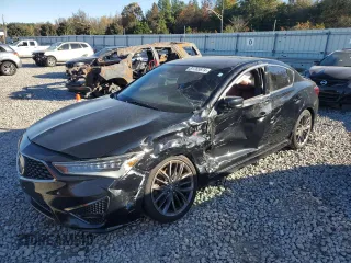 2019 Acura ILX w/Premium/A-Spec Pkg with VIN 19UDE2F80KA008738, listed as a Copart auction lot 44711325 with 98,409 mi miles and Salvage Title. Bid and sale history available at carsss.com. Image 1.