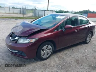 2015 Honda Civic Sedan LX with VIN 19XFB2F52FE059814, listed as a IAAI auction lot 40413705 with 91,506 mi miles. Bid and sale history available at carsss.com. Image 17.