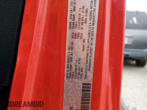 2022 Jeep Wrangler Unlimited Rubicon with VIN 1C4JJXFG9NW126974, listed as a Copart auction lot 88330725 with Not provided miles and Salvage title. Bid and sale history available at DreamBid. Image 14.