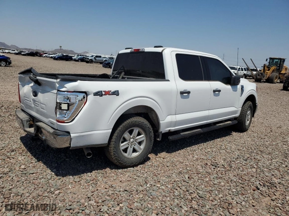 2022 Ford F-150 XL with VIN 1FTEW1EP7NKD51600, listed as a Copart auction lot 58343804 with 80,891 mi miles and Salvage Title. Bid and sale history available at carsss.com. Image 3.