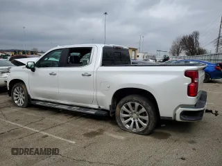 2019 Chevrolet Silverado 1500 High Country with VIN 1GCUYHEL5KZ119544, listed as a Copart auction lot 46828985 with 68,872 mi miles and Salvage Title. Bid and sale history available at carsss.com. Image 2.