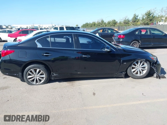 2015 Infiniti Q50 Premium with VIN JN1BV7AP2FM353536, listed as a IAAI auction lot 41815730 with Not Provided miles. Bid and sale history available at carsss.com. Image 13.