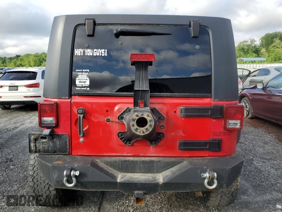 2008 Jeep Wrangler Unlimited X с VIN 1J8GA39138L519667, выставлен на аукционе Copart как лот 50255205 с пробегом 176 412 миль миль и Списание • Salvage title. История ставок и продаж доступна на DreamBid. Изображение 6.