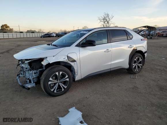 2024 Toyota bZ4X XLE with VIN JTMAAAAA7RA034622, listed as a Copart auction lot 87950735 with 11,278 mi miles and Salvage Title. Bid and sale history available at carsss.com. Image 1.