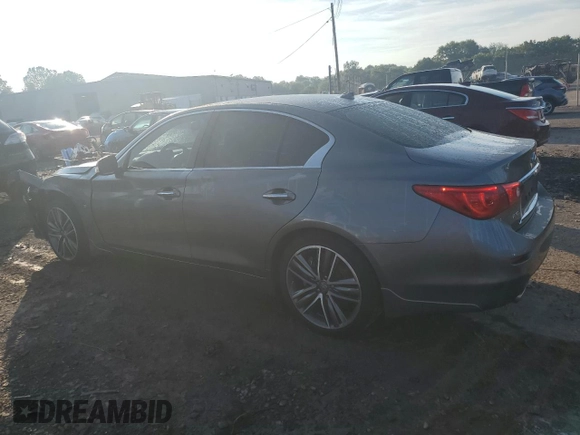 2015 Infiniti Q50 Sport with VIN JN1BV7AR2FM414563, listed as a Copart auction lot 62896535 with 133,924 mi miles and Salvage title. Bid and sale history available at DreamBid. Image 2.
