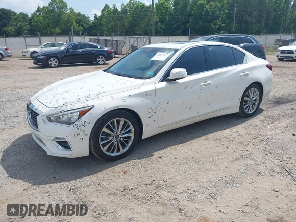 2018 Infiniti Q50 Luxe with VIN JN1EV7AP7JM352520, listed as a IAAI auction lot 42427317 with 73,717 mi miles and . Bid and sale history available at DreamBid. Image 17.