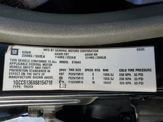 2006 Chevrolet Colorado 2LT z VIN 1GCCS136X68154710, wystawiony jako Copart lot #54200885 z przebiegiem 204 201 mil mil oraz Szkoda całkowita • Salvage title. Historia ofert i sprzedaży dostępna na DreamBid. Obrazek 13.