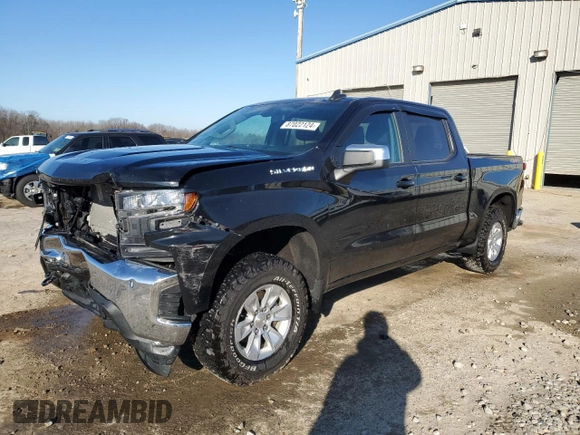 2021 Chevrolet Silverado 1500 LT with VIN 1GCPYDEK6MZ267119, listed as a Copart auction lot 87022124 with 35,054 mi miles and Salvage Title. Bid and sale history available at carsss.com. Image 1.