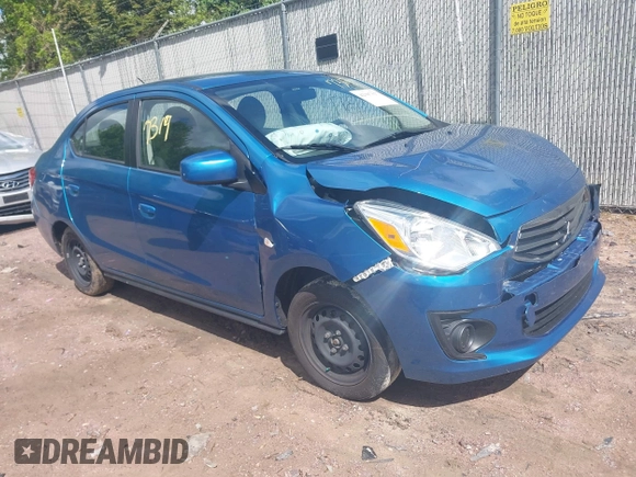 2019 Mitsubishi Mirage ES z VIN ML32F3FJ7KHF15323, wystawiony jako IAAI lot #42307317 z przebiegiem 58 623 mil mil oraz . Historia ofert i sprzedaży dostępna na DreamBid. Obrazek 1.