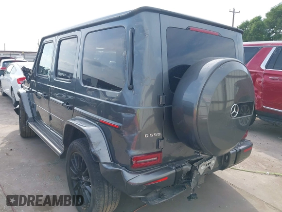 2021 Mercedes-Benz G 550 with VIN W1NYC6BJXMX382983, listed as a IAAI auction lot 42032687 with 22,835 mi miles and . Bid and sale history available at DreamBid. Image 3.