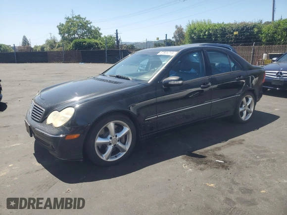 2004 Mercedes-Benz C 320 with VIN WDBRF64J84F503921, listed as a Copart auction lot 57885215 with Not provided miles and Salvage title. Bid and sale history available at DreamBid. Image 1.