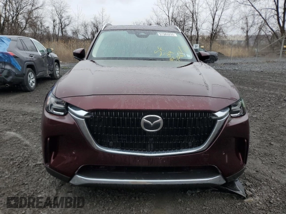 2024 Mazda CX-90 3.3 Turbo Premium with VIN JM3KKDHD2R1147713, listed as a Copart auction lot 51583255 with 8,502 mi miles and Salvage Title. Bid and sale history available at carsss.com. Image 5.