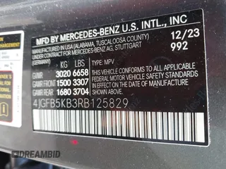 2024 Mercedes-Benz GLE 450 с VIN 4JGFB5KB3RB125829, выставлен на аукционе IAAI как лот 42243470 с пробегом 16 652 миль миль и . История ставок и продаж доступна на DreamBid. Изображение 9.