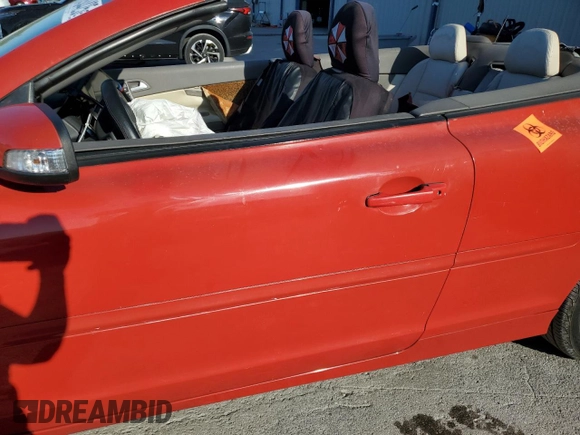 2008 Volvo C70 with VIN YV1MC67278J043639, listed as a Copart auction lot 53454425 with 0 mi miles and Salvage Title. Bid and sale history available at carsss.com. Image 7.