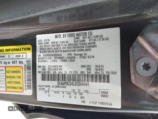 2020 Ford Fusion SEL с VIN 3FA6P0CD4LR204444, выставлен на аукционе IAAI как лот 42236299 с пробегом 115 630 миль миль и . История ставок и продаж доступна на DreamBid. Изображение 9.