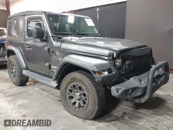 2021 Jeep Wrangler Sport S with VIN 1C4HJXAG2MW502452, listed as a IAAI auction lot 42031159 with 87,952 mi miles and . Bid and sale history available at DreamBid. Image 1.