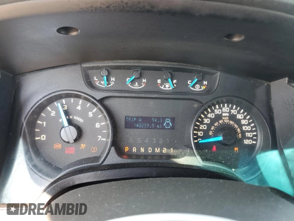 2014 Ford F-150 XL with VIN 1FTEX1EM2EKF44448, listed as a Copart auction lot 50102295 with 140,239 mi miles and Salvage title. Bid and sale history available at DreamBid. Image 9.