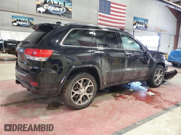 2020 Jeep Grand Cherokee Overland with VIN 1C4RJFCG0LC136132, listed as a Copart auction lot 45793435 with 66,491 mi miles and Salvage Title. Bid and sale history available at DreamBid. Image 3.