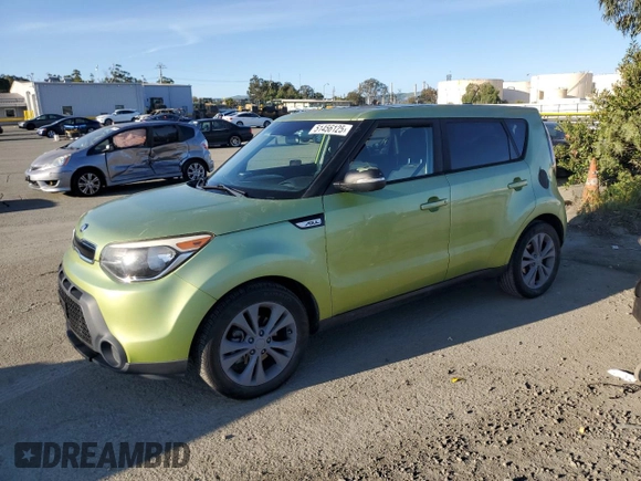 2014 Kia Soul + with VIN KNDJP3A59E7725011, listed as a Copart auction lot 51456125 with 93,548 mi miles and Salvage Title. Bid and sale history available at carsss.com. Image 1.