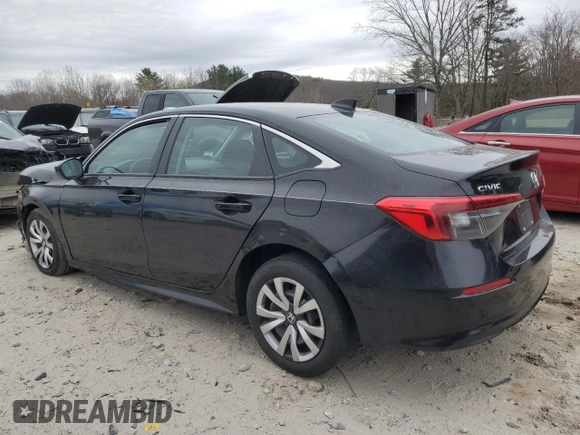 2022 Honda Civic LX z VIN 2HGFE2F24NH544392, wystawiony jako Copart lot #53513395 z przebiegiem Nie podano mil oraz Szkoda całkowita • Salvage title. Historia ofert i sprzedaży dostępna na DreamBid. Obrazek 2.