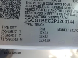 2023 Chevrolet Colorado 4WD Work Truck z VIN 1GCGTBEC2P1200144, wystawiony jako IAAI lot #42626480 z przebiegiem 29 151 mil mil oraz . Historia ofert i sprzedaży dostępna na DreamBid. Obrazek 21.
