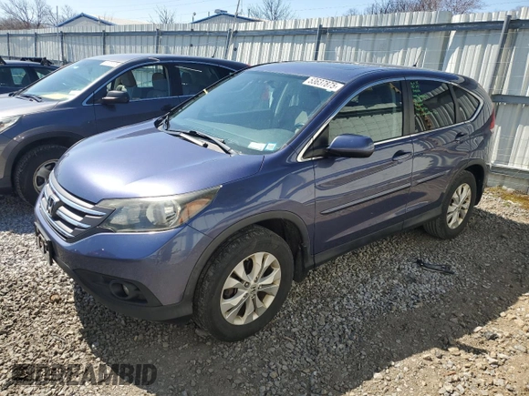 2013 Honda CR-V EX with VIN 2HKRM4H51DH689817, listed as a Copart auction lot 53637875 with 161,301 mi miles and Salvage Title. Bid and sale history available at carsss.com. Image 1.